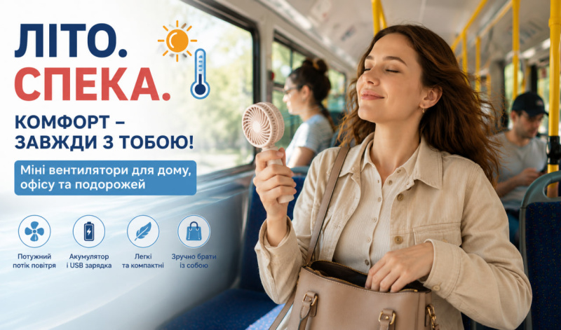 Как пережить летнюю жару: выбираем компактный вентилятор для дома, офиса и путешествий