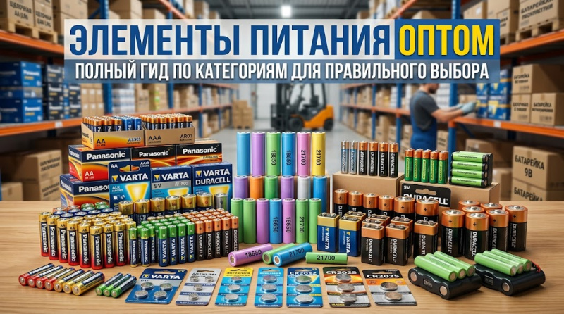 Элементы питания оптом: полный гид по категориям для правильного выбора