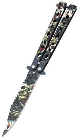 Нож бабочка Dead Elvis 2-482 нож бабочка