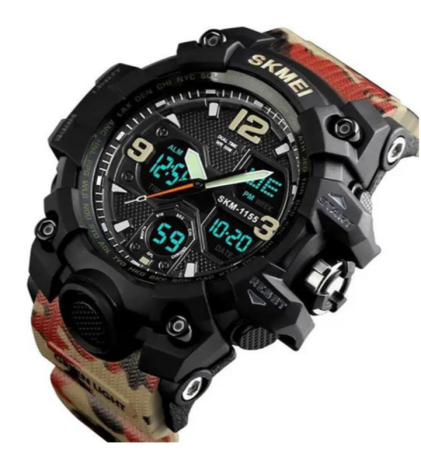 Часы наручные SKMEI 1155BAG, RED CAMO, 9732