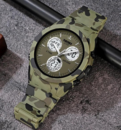 Часы наручные SKMEI 2109CMGN, ARMY GREEN CAMOUFLAGE, 10316