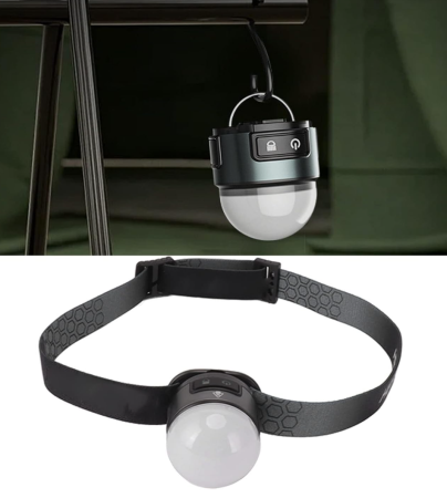 Налобный фонарь PL-125 XPC+COB, аккум., ЗУ Type-C