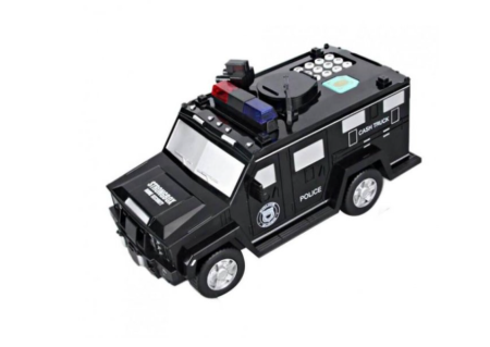Детская копилка сейф машина полицейская Hummer Cach Truck / 6688-19