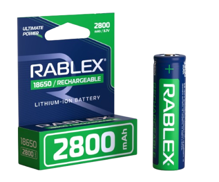 Аккумулятор Rablex 18650, 2800mAh Li-ION 3.7v
