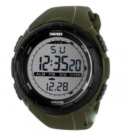 Часы наручные SKMEI 1025AG, ARMY GREEN, 6032 Часы наручные SKMEI 1025AG, ARMY GREEN, 6032