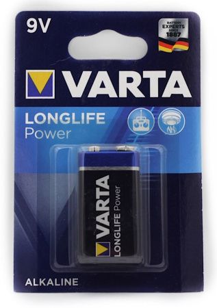 Батарейка Varta Longlife Крона 6F22 / 9V / Alkaline