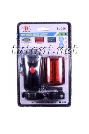 Комплект Велосипедная фара и задний фонарь мигалка X-Balog BL-308