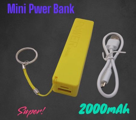 Повербанк мини 2000 mAh (реальная емкость меньше)