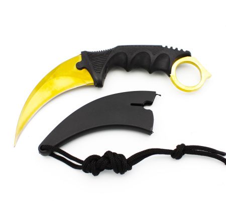 Нож Керамбит "Золотой" 3313 / 19см / 8см охотничий нож