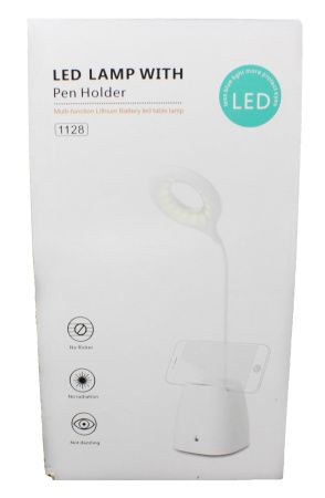 Настольная LED лампа аккумуляторная на 18650 / microUSB (сенсорный выключатель) 1128 - WD477