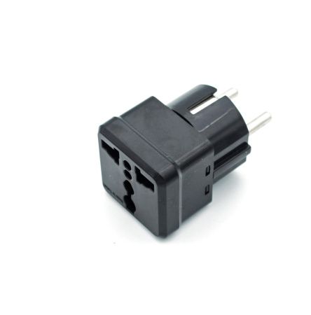 Переходник под английскую, плоскую и евро вилку DE-PA 16A (11117) чёрный