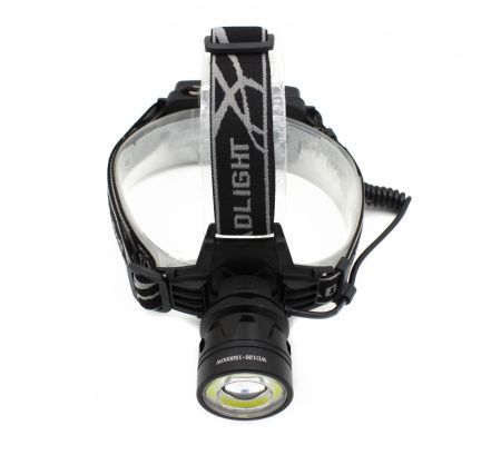 Налобный фонарь PL126, Акк., T6 LED, Zoom, автомобильная зарядка