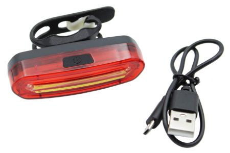 Велосипедный задний фонарь мигалка аккумуляторная PL-B20B, AQY-096 microUSB