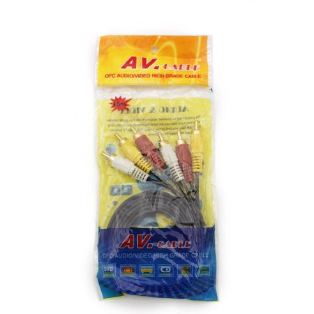 Аудио видео кабель 3RCA Х 3RCA (тюльпан 3 -тюльпан 3), 1.5 m (в пакете) 4231 Аудио видео кабель 3RCA Х 3RCA (тюльпан 3 -тюльпан 3), 1.5 m (в пакете) 4231