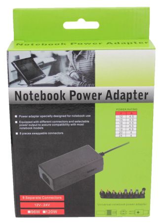 Сетевое зарядное устройство для ноутбука Notebook Power Adapter 120W / 2456 Сетевое зарядное устройство для ноутбука Notebook Power Adapter 120W / 2456