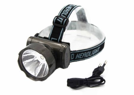 Налобный фонарь Yajia YJ-1898-1, Аккумулятор, 1LED