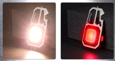 Фонарь для кемпинга PL412, W5138 COB, желтый, красный, type-c,индикатор, карабин, мультитул