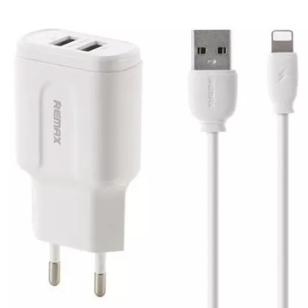 СЗУ Сетевое Зарядное Устройство REMAX, RP-U22, lightning