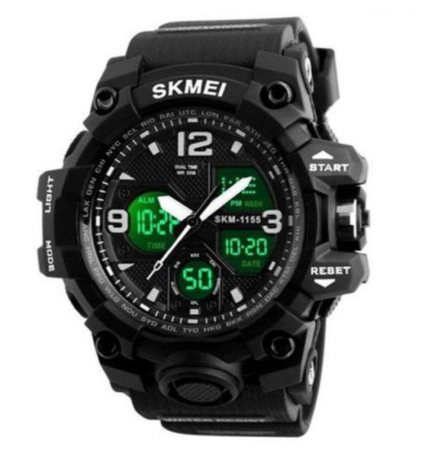 Часы наручные SKMEI 1155BBK, BLACK, 6025