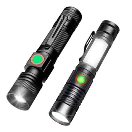Ручной фонарь BL-502-T6+COB, ЗУ microUSB, 1x18650, zoom,