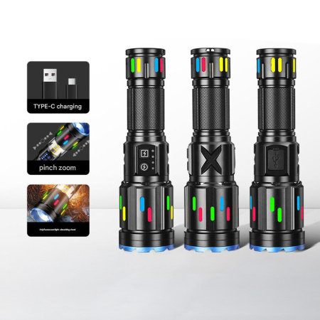 Ручной фонарь YEMAO YM-G560Y, 1200LM, TG LED, 1*26650 аккум, TYPE-C 