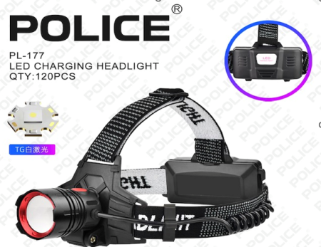 Налобный фонарь PL-177, TG LED, 2х18650, ЗУ Type-C