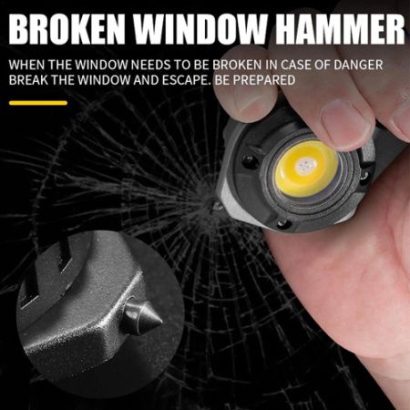 Фонарь для кемпинга W5143-COB, Белый, Жёлтый, Красный, multitool, Li-Ion, магнит, карабин