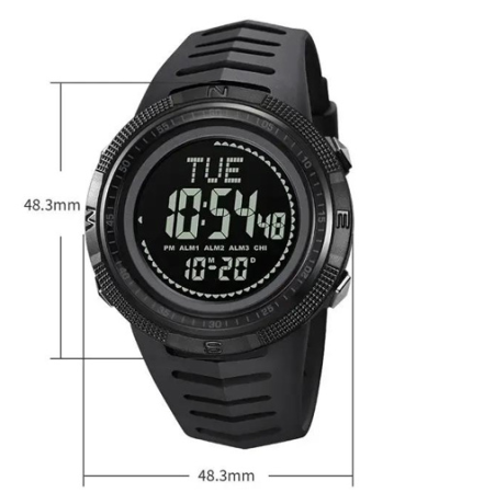 Часы наручные SKMEI 2147BKBK, BLACK-BLACK, Compass, 10321