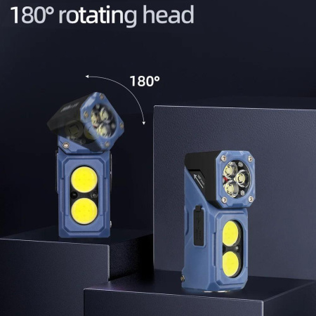 Налобный фонарь YEMAO YM-T615, 500LM, (White+Red), Сенсор, ЗУ Type-C