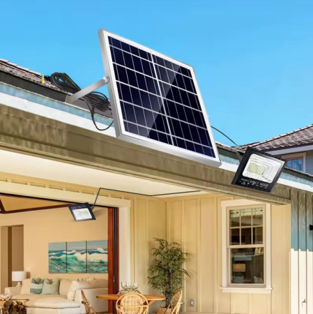 Уличный светильник Cclamp CL-750S втономный светодиодный прожектор с солнечной панелью и пультом, 10