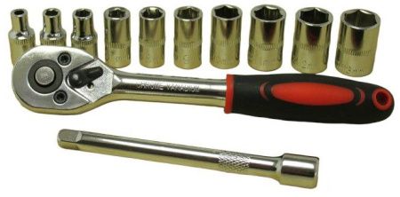 Набор инструментов ключ трещётка, удлинитель, головки, Tianfeng Tools 12pcs 8312