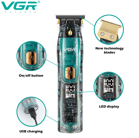 Триммер бороды и усов VGR V-961