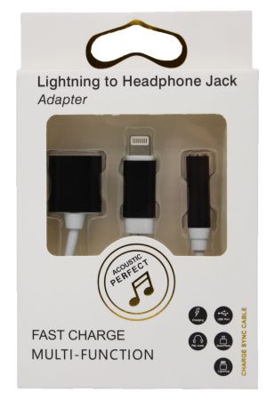 Переходник для наушников iPhone 7 - lightning mini jack 3.5 мм 6621