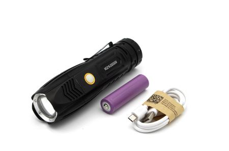 Ручной фонарь Police WD218, Li-ion 18650, P-50 LED, microUSB, Стеклобой, 20000W