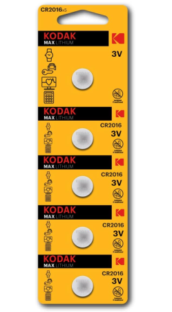Батарейка Kodak CR2016 3V (блистер 5 шт.)