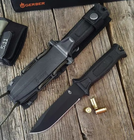 Нож охотничий Gerber Чёрный 539-5 / 25см / 11см охотничий нож