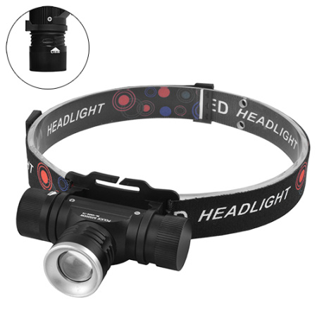 Налобный фонарь Police RB128, 5808-T6, ЗУ microUSB, 1x18650 zoom