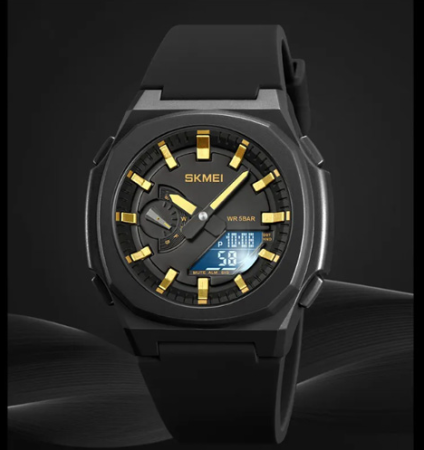 Часы наручные SKMEI 2091BKGDBK, GOLD-BLACK, 10344 Часы наручные SKMEI 2091BKGDBK, GOLD-BLACK, 10344