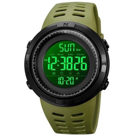 Часы наручные SKMEI 2070AGWT, ARMY GREEN-BLACK, 9304