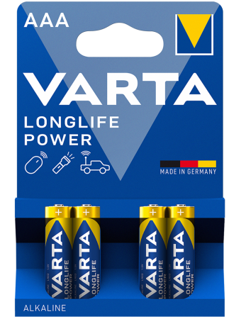 Батарейка Varta LR3/AAA Longlife Power Alkaline 4шт