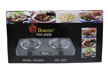 Электроплита двух комфорная Domotec MS-5802 - 3027