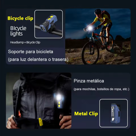 Налобный фонарь YEMAO YM-T615, 500LM, (White+Red), Сенсор, ЗУ Type-C