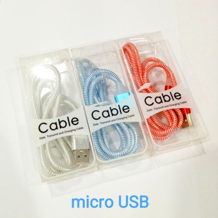 Кабель USB тканевый MicroUSB в коробочке/разные цвета/ A3007
