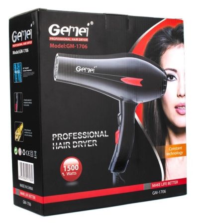 Фен для укладки волос Gemei GM-1706 