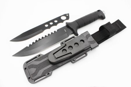 Нож охотничий + метательный нож Columbia MF-021 / 32см / 17см охотничий нож