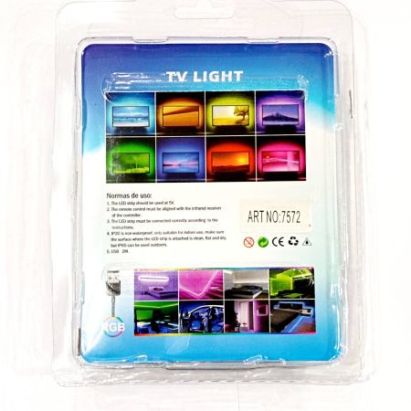 Светодиодная лента RGB Цветная USB / 5050 / 7572 / 2м