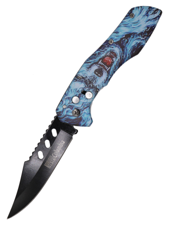 Нож выкидной Columbia волк 839-5