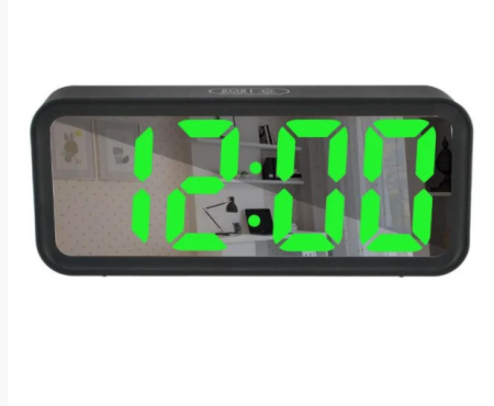 Часы электронные DT-6508 от сети 220V / Зеленый