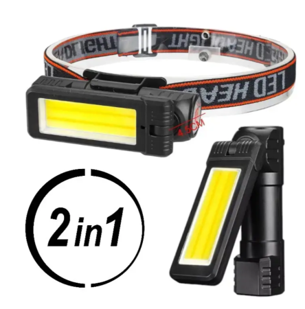 Налобный фонарь PL-194, аккумуляторный, водонепроницаемый, ЗУ Type-C