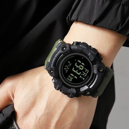 Часы наручные SKMEI 2037AG, ARMY GREEN, Compass, 10291